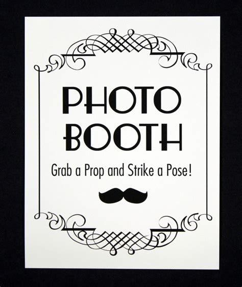 Photo Booth Prop Signs Printable